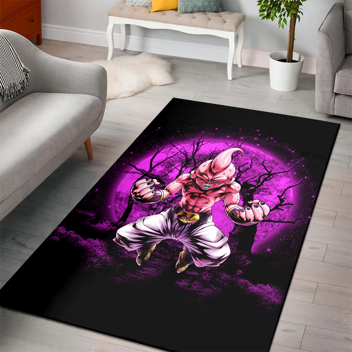 Tapis Kidbuu Moonlight Area Carpet Rug Home Decor Bedroom Living Room Decor – Image 3