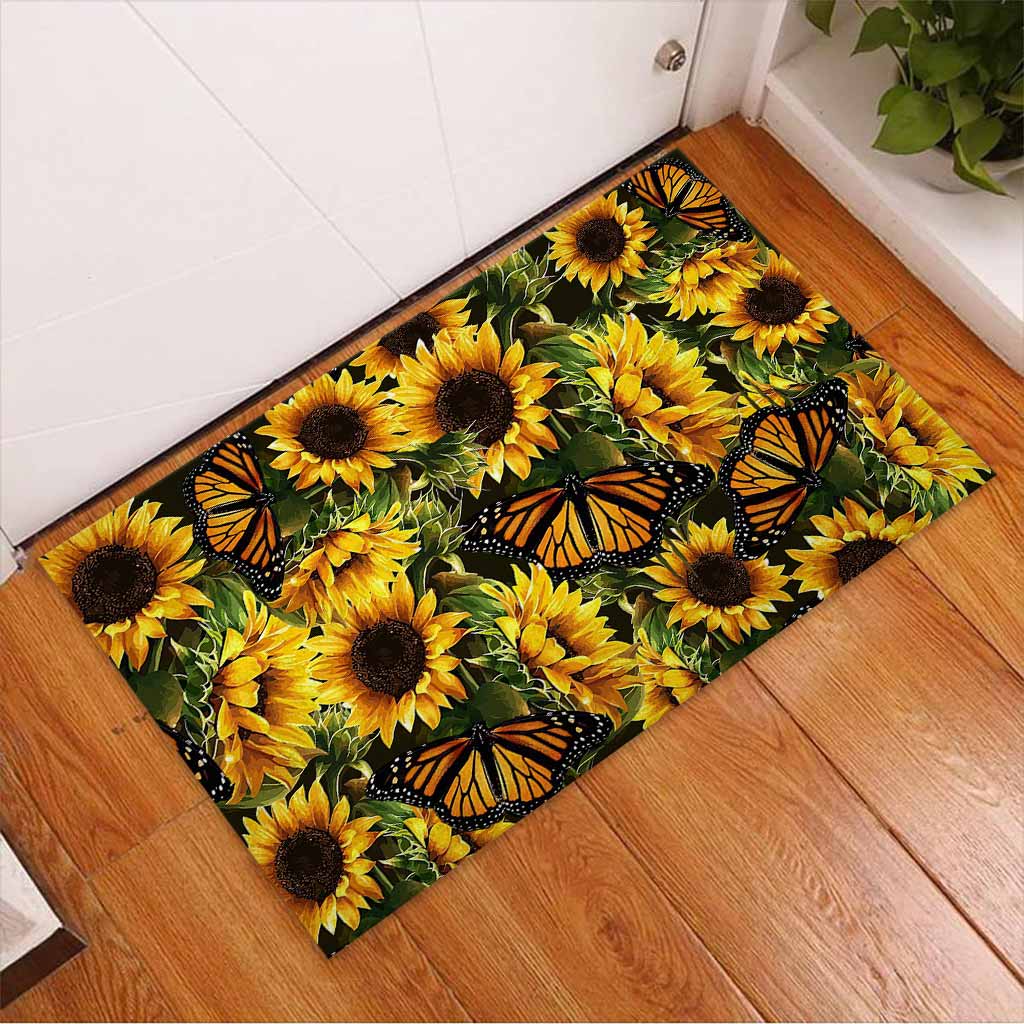 Tapis Hello Sunshine Sunflower Doormat Home Decor – Image 2