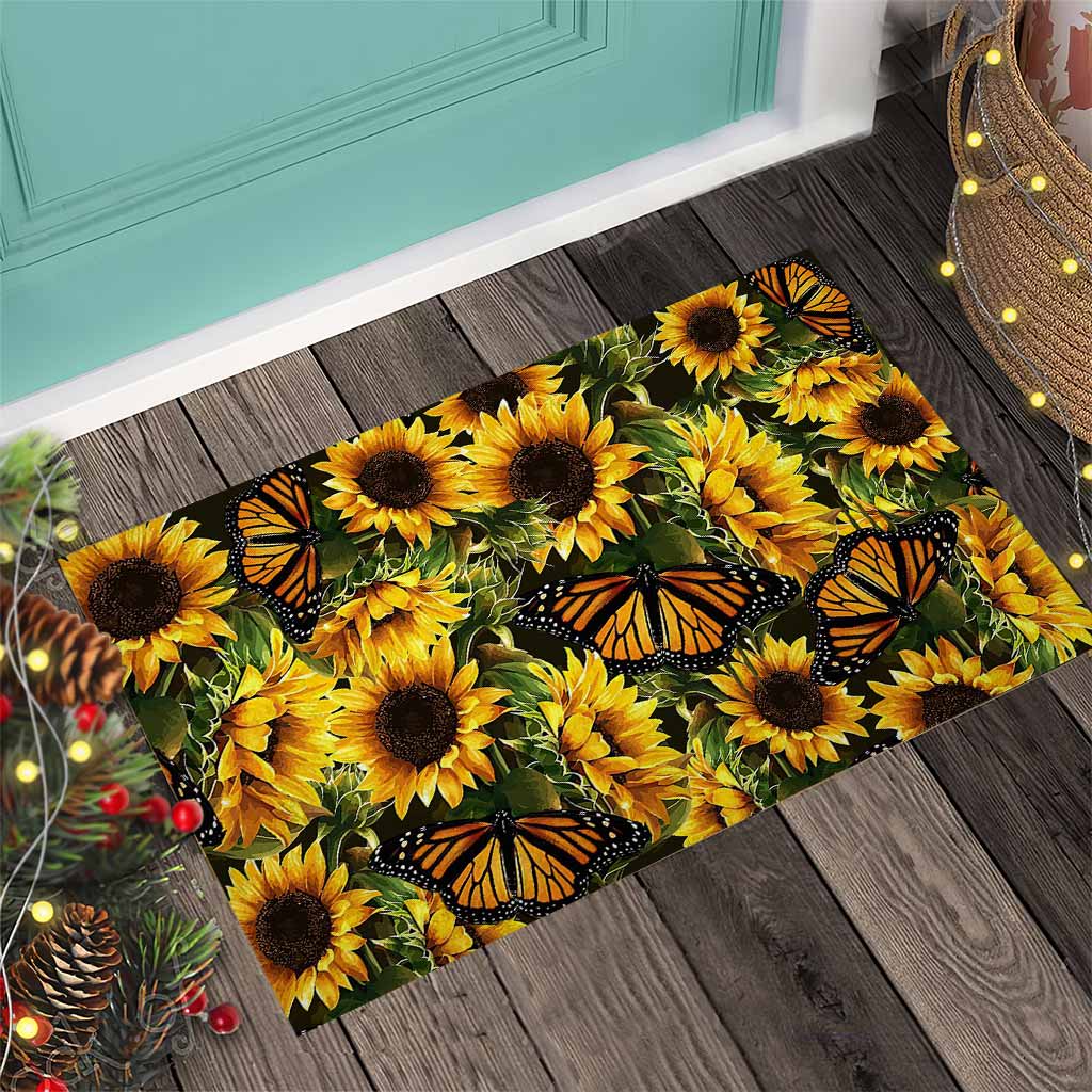 Tapis Hello Sunshine Sunflower Doormat Home Decor – Image 3