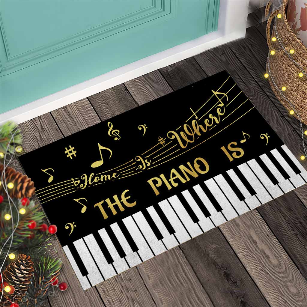 Tapis Home Is Where The Piano Is Piano Doormat Home Decor – Image 3