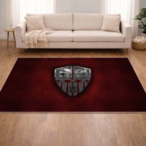 Alternative view of Tapis AC Ajaccio French Football Team ACA FC 04