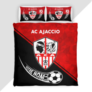 Alternative view of Housse de Couette Athletic Club Ajaccien - Parure de Lit AC Ajaccio 3D Imprimé Supporter