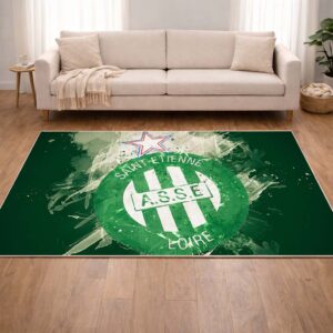 Alternative view of Tapis AS Saint-Etienne French Football Team 09