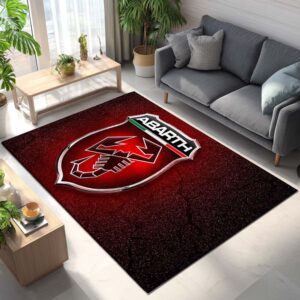 Tapis Car Abarth Red Background
