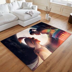 Alternative view of Tapis Aladdin – Disney – Jasmine et Aladdin au clair de lune