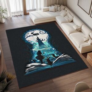 Alternative view of Tapis Alice au pays des merveilles 03