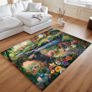 Alternative view of Tapis Alice au pays des merveilles 05