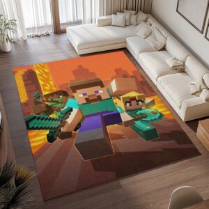 Alternative view of Tapis Minecraft – Tous les personnages 02