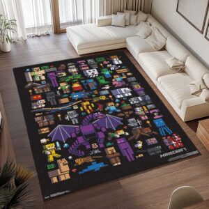 Alternative view of Tapis Minecraft – Tous les personnages