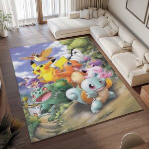Alternative view of Tapis Pokémon – Tous les Pokémon heureux
