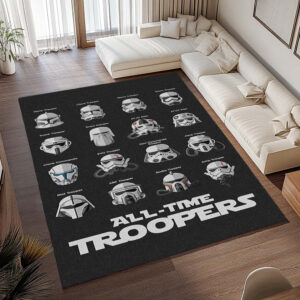 Alternative view of Tapis Star Wars – Casque des stormtroopers