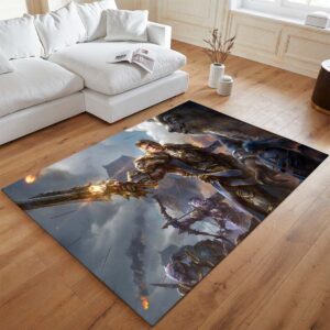 Alternative view of Tapis Anduin Wrynn et le loup – Armée de l’Alliance World of Warcraft WOW