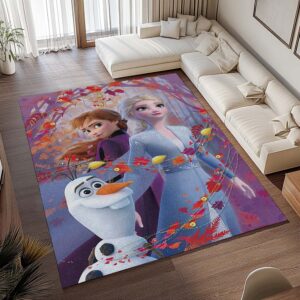 Alternative view of Tapis La Reine des Neiges – Anna Elsa Olaf – Frozen Disney 1001