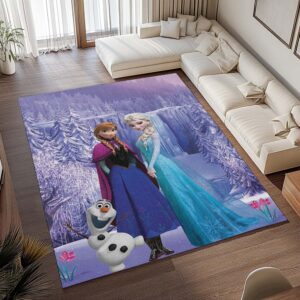 Alternative view of Tapis La Reine des Neiges – Anna Elsa Olaf – Frozen Disney 1002