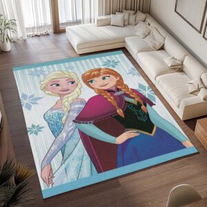 Alternative view of Tapis La Reine des Neiges – Anna Elsa Olaf – Frozen Disney 1004