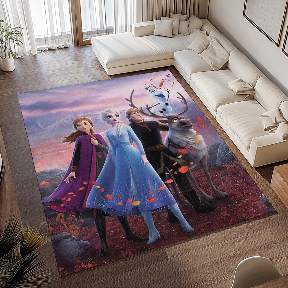 Tapis La Reine des Neiges – Anna Elsa Olaf – Frozen Disney 1005 – Image 2