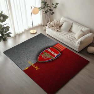 Tapis Arsenal FC Premier League Red Background
