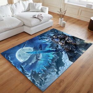 Alternative view of Tapis Arthas Menethil Le Roi-Liche avec Deuillegivre World of Warcraft WOW