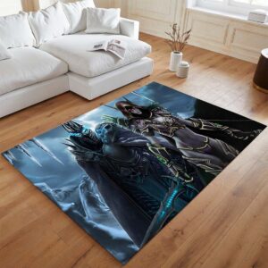 Alternative view of Tapis Arthas Menethil Le Roi-Liche et Sylvanas Windrunner World of Warcraft WOW