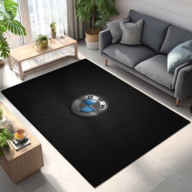 Tapis Car BMW silver logo gray carbon fiber Style