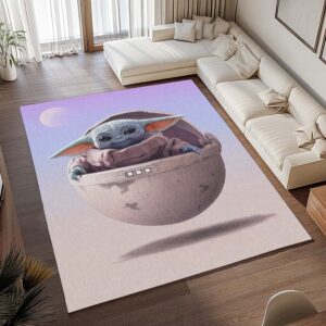 Alternative view of Tapis Star Wars – Baby Yoda Grogu 11