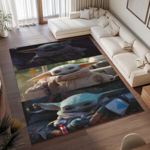 Alternative view of Tapis Star Wars – Baby Yoda Grogu 12
