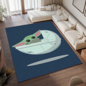 Alternative view of Tapis Star Wars – Baby Yoda Grogu 7