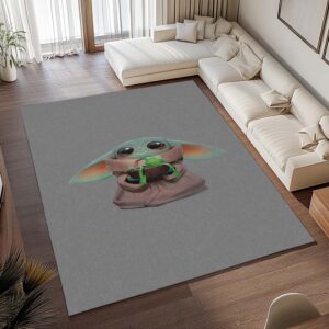 Alternative view of Tapis Star Wars – Baby Yoda Grogu 8