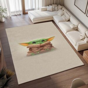 Alternative view of Tapis Star Wars – Baby Yoda Grogu 9