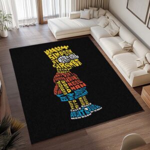 Alternative view of Tapis Bart Simpson – Les Simpson