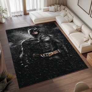 Alternative view of Tapis Batman – Nuit sombre sous la pluie