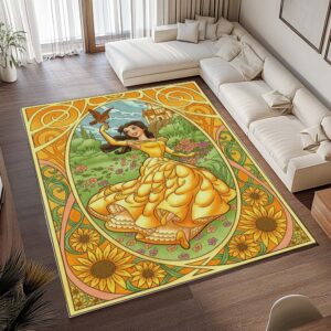 Alternative view of Tapis Belle – La Belle et la Bête 7