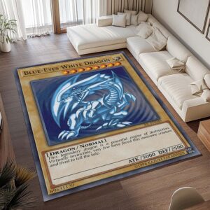 Alternative view of Tapis Yu-Gi-Oh! – Dragon blanc aux yeux bleus