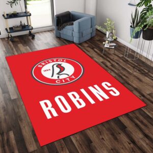 Tapis Bristol City FC EFL Championship Red Background 01
