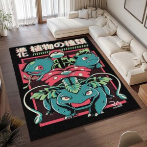 Alternative view of Tapis Pokémon – Bulbizarre – Type Plante 2