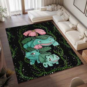 Alternative view of Tapis Pokémon – Bulbizarre – Type Plante 3