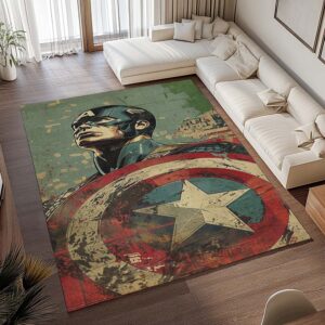 Alternative view of Tapis Captain America – Marvel 08