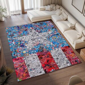 Alternative view of Tapis Captain America vs Crâne Rouge