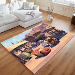 Alternative view of Tapis Cars – Flash McQueen, Sally et Martin