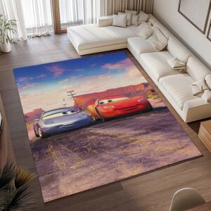 Alternative view of Tapis Cars – Flash McQueen et Sally Carrera