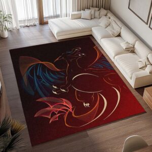 Alternative view of Tapis Pokémon – Dracaufeu – Art illustré