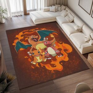 Alternative view of Tapis Pokémon – Salamèche, Reptincel et Dracaufeu – Type Feu 3