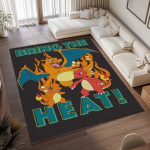 Alternative view of Tapis Pokémon – Salamèche, Reptincel et Dracaufeu – Type Feu 5