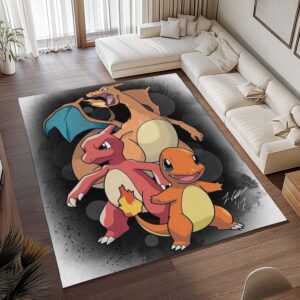 Alternative view of Tapis Pokémon – Salamèche, Reptincel et Dracaufeu 2