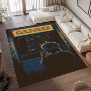 Alternative view of Tapis Pac-Man – Enfant jouant au jeu