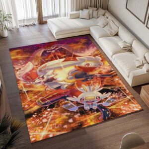 Alternative view of Tapis Pokémon – Pyrobut et Flambino