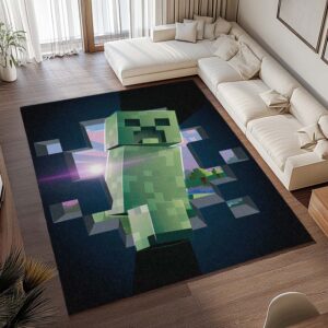 Alternative view of Tapis Minecraft – Creeper dans le jeu