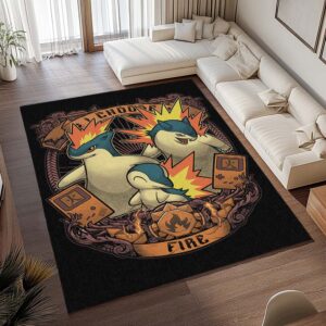 Alternative view of Tapis Pokémon – Héricendre – Type Feu