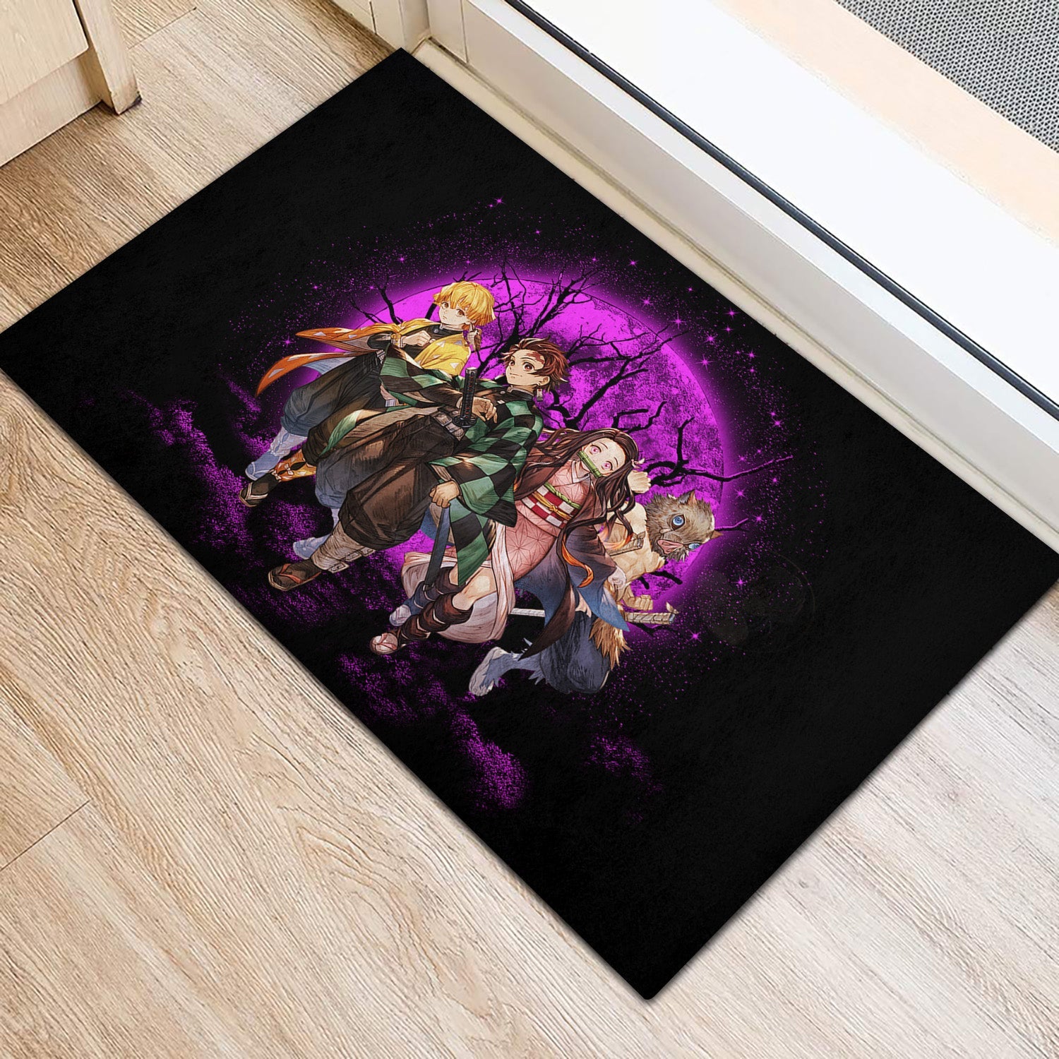 Tapis Demon Slayer Team Pink Moonlight Doormat Home Decor – Image 3