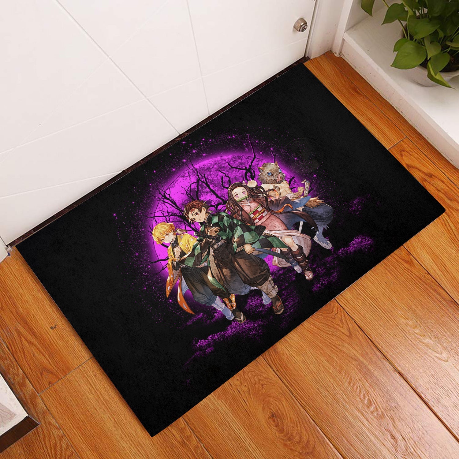 Tapis Demon Slayer Team Pink Moonlight Doormat Home Decor – Image 2